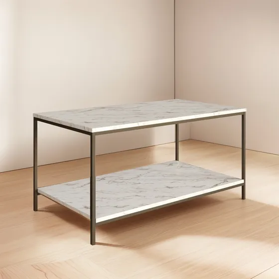 Mesa De Centro Ratona Rectangular Tapa Doble - Berna Home