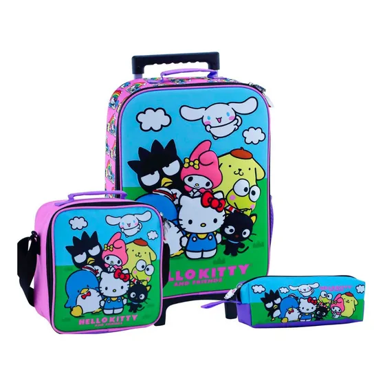 Scool Kombat Maleta Lonchera Cart. Hello Kitty & Friends 3d