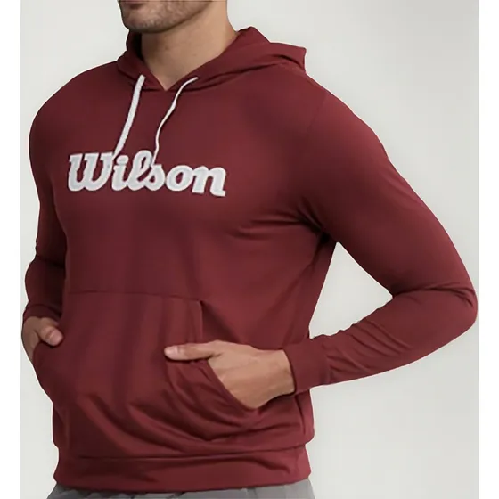 Buzo Saco Capucha Deportivo Wilson Cierre Hombre Gym