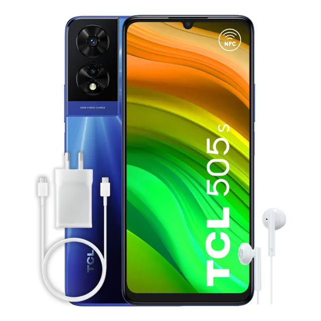 Celular TCL 505s 50 Series 256 GB azul 4+10 GB RAM