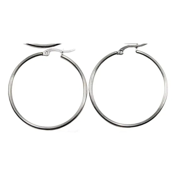  Aros Argolla Acero Quirurgico 40mm 5 Pares