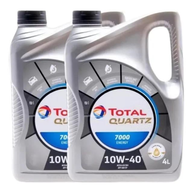 Aceite Total Quartz 7000 Semi Sintético 10w40 4 L X 2un 
