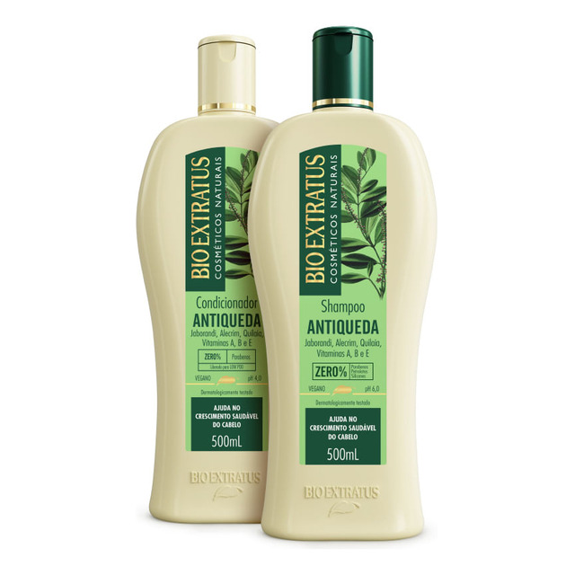 Kit Bio Extratus Antiqueda (500ml) Shampoo E Condicionador Kit Bio Extratus Antiqueda (500ml) Shampoo E Condicionador
