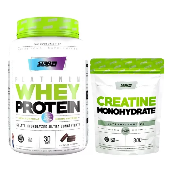 Star Nutrition Whey Protein 2lb + Creatina Monohidrato 300gr