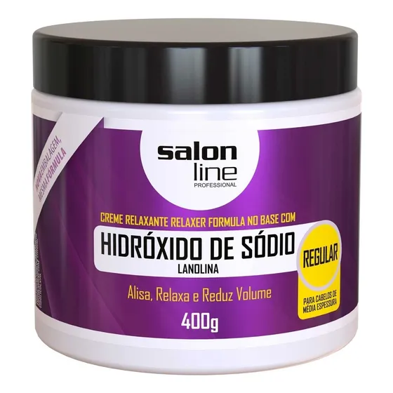 Relaxante Hidróxido Sódio Lanolina Regular Salon Line 400g