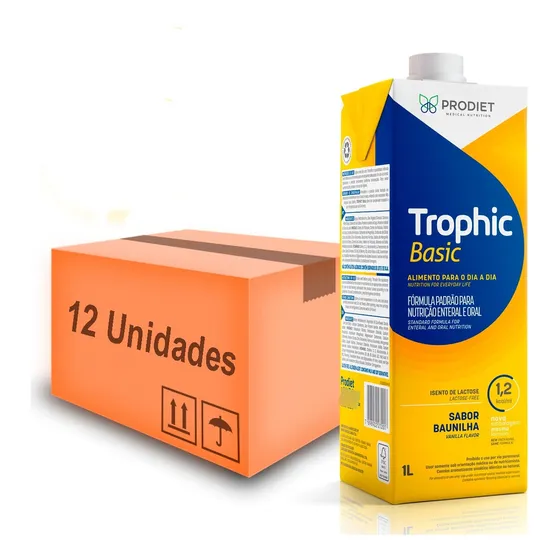 Caixa Com 12 Trophic Basic 1 Litro . 1,2 Kcal/ml