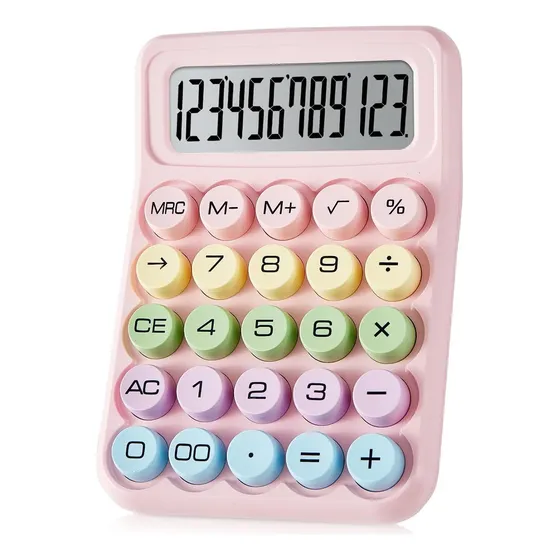 Calculadora Escritorio 12 Digitos Pantalla Grande Escolar Ax