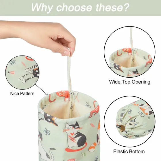 Soporte Para Bolsa Plastico Almacenamiento Comestible
