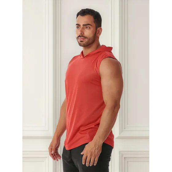 Camiseta Regata Com Capuz Cavada Masculina Academia