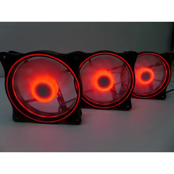 Fan Cooler Gamer Gaming Led Color 12x12 1cm Luz Led