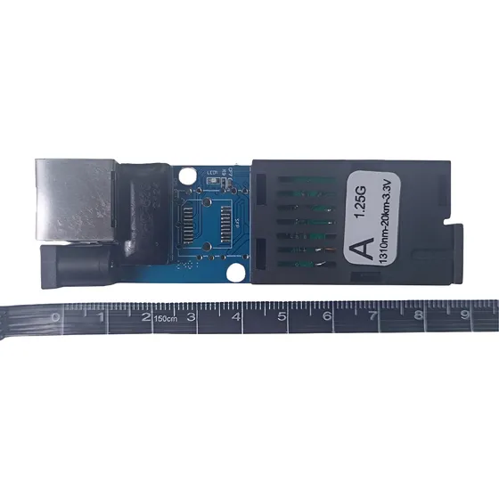 Mini Convertidor De Medios  Un (1) Hilo Gigabit.
