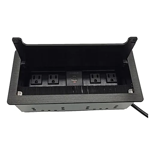 Caja De Enchufe Mesa Integrada, Conector Multimedia Table Po