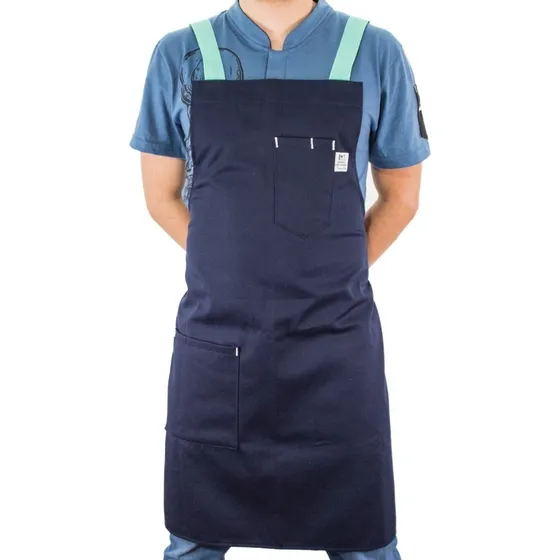 Mandil Delantal Para Chef  Banda Cruzada Negro Chef Mode