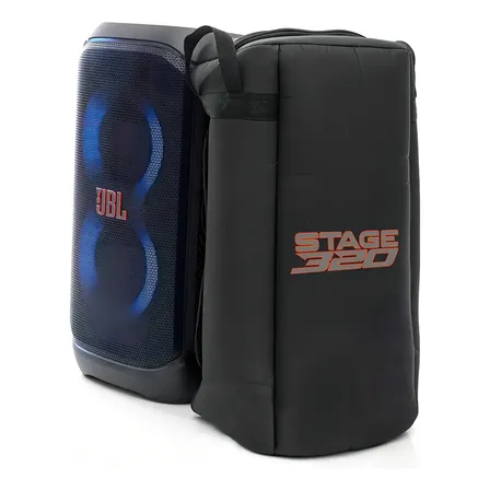 Case Bag Bolsa P/ Caixa Som Jbl Partybox Stage 320 Estofada Cor Preto