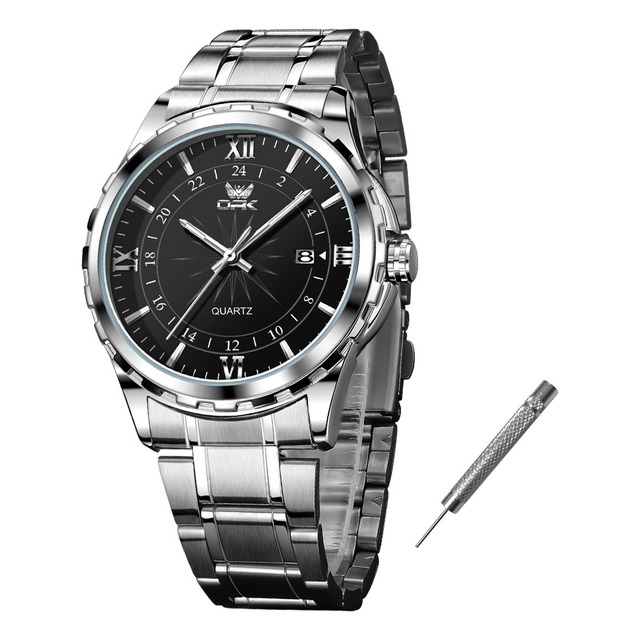 Opk Original Relógio Masculino Quartzo À Prova D'água 6003