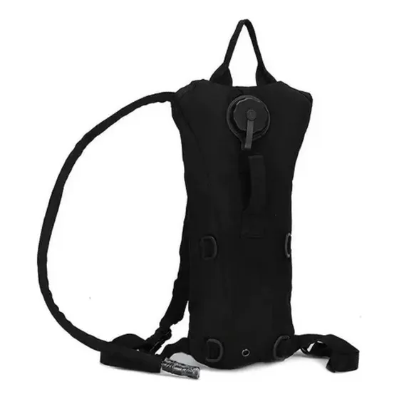 Bolso Mochila Morral De Hidratación Con Vejiga Bolsa 2.5 Lt Color Negro