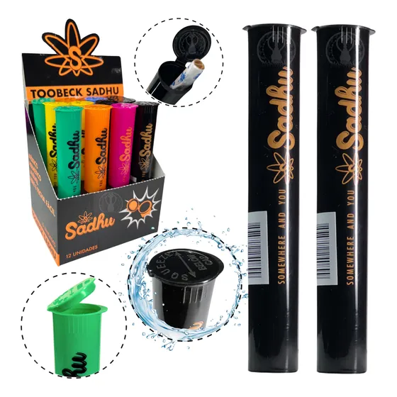 Kit 2un Porta Beck Sadhu Plástico Mocó Toobeck Cigarro Mocó