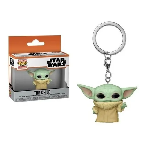 Funko Pop Llavero The Child Baby Yoda Grogu Star Wars