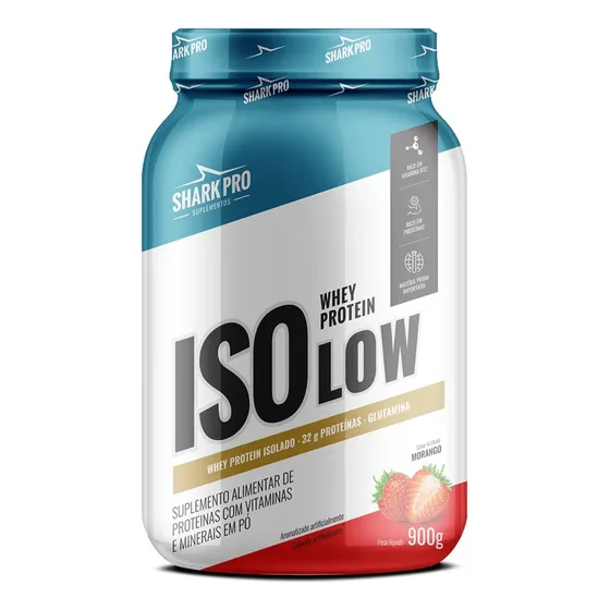 Isolow - Whey Protein Isolado Pote 900g Shark Pro