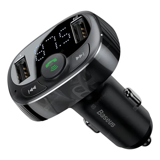 Transmisor Bluetooth Fm Carro Manos Libres Cargador Baseus