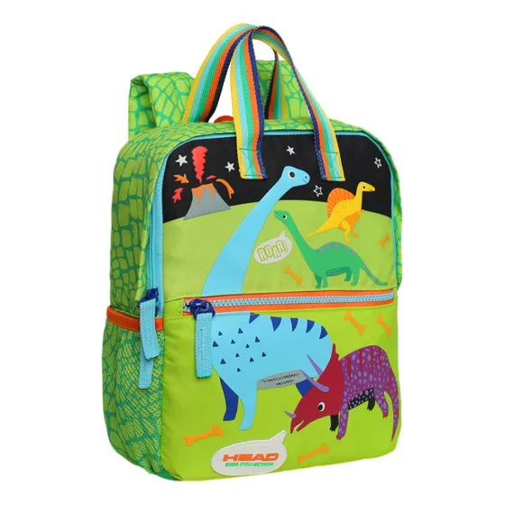 Mochila Infantil Niño Pepa Dino Volcan Verde Head