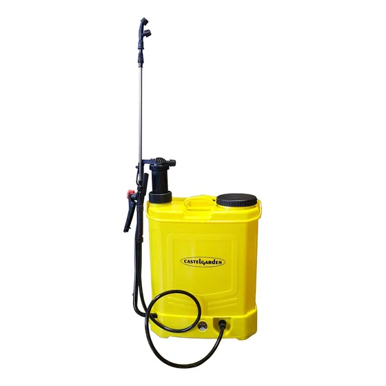Pulverizador Fumigador Mochila A Bateria 20l Castelgarden Color Amarillo
