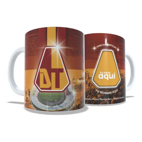 Pocillo Mug Personalizado Fútbol Colombiano Color Interior
