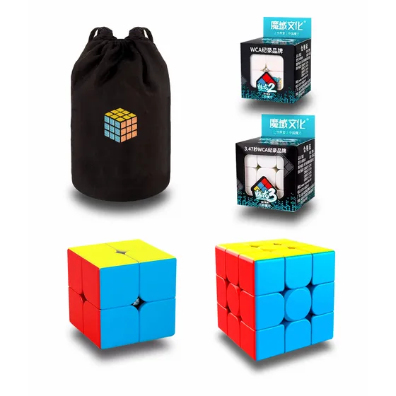 2 Cubos Rubik Moyu Meilong 2 Y 3  Stickerless + Estuche