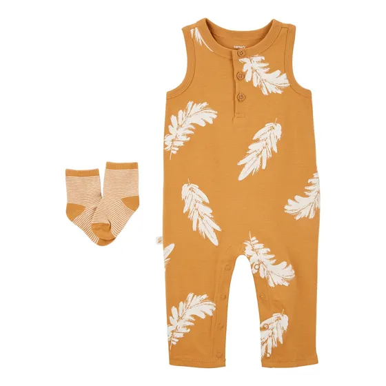 Monito Y Medias De Algodón, Diseño Plumas Carters 1p597910