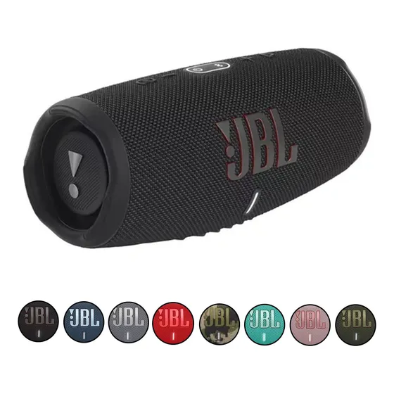 Caixa De Som Bluetooth 40w Charge 5 A Prova D'água Jbl Cor Black