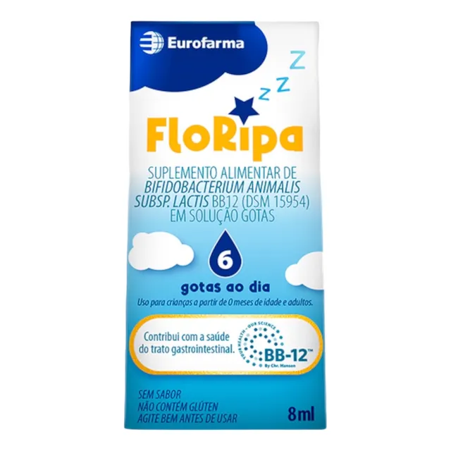 Floripa - Probiótico Infantil Em Gotas - Sem Sabor - 8ml