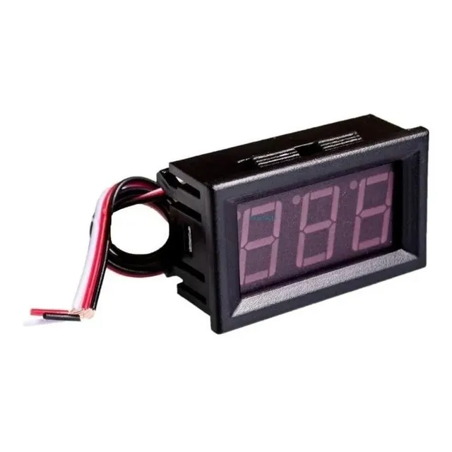 Medidor Digital Voltimetro Panel Led Carro Moto 12v 24v 30v