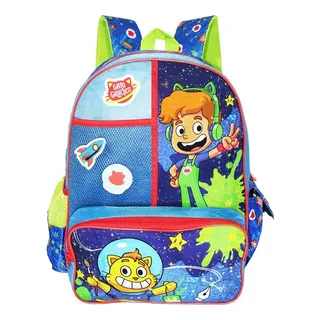 Mochila Escolar Gato Galactico Clio Style Gg24117j Cor Colorido Mochila Escolar Gato Galactico Clio Style Gg24117j Cor Colorido
