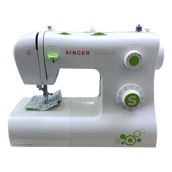 Máquina De Coser Recta Singer Esteem Ii 2273 Bordados Ojales Blanco