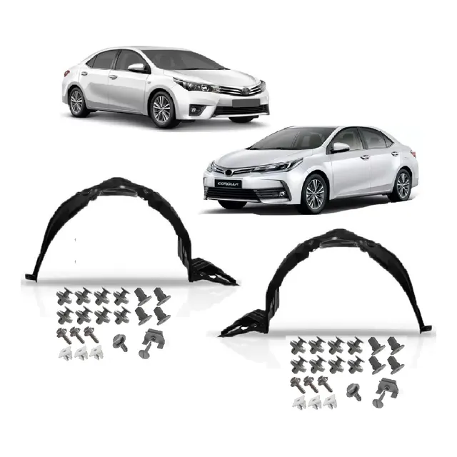 Par Parabarro C/kit De Grampos Completo Corolla 2016 2017
