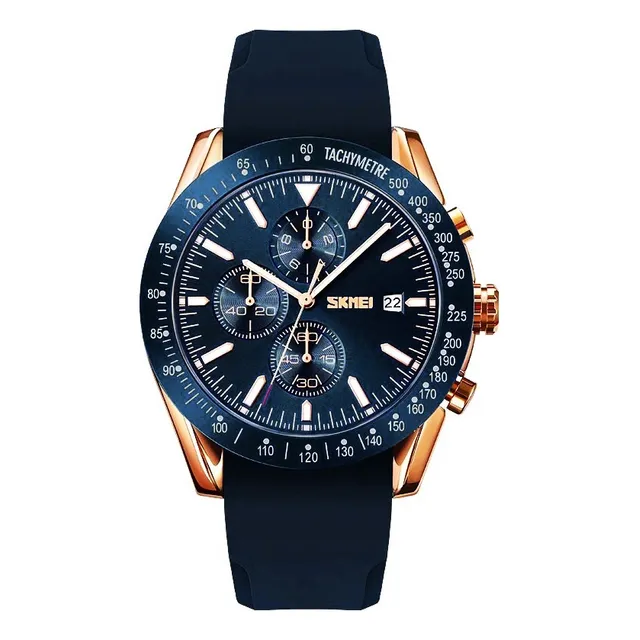 Reloj Skmei Hombre Cuarzo Cronógrafos Fecha Pulso Silicona