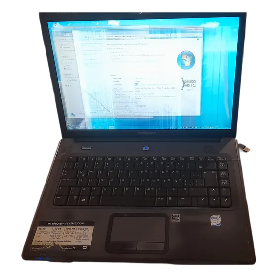 Laptop Compaq Intel Core 2 Duo Pantalla Dañada