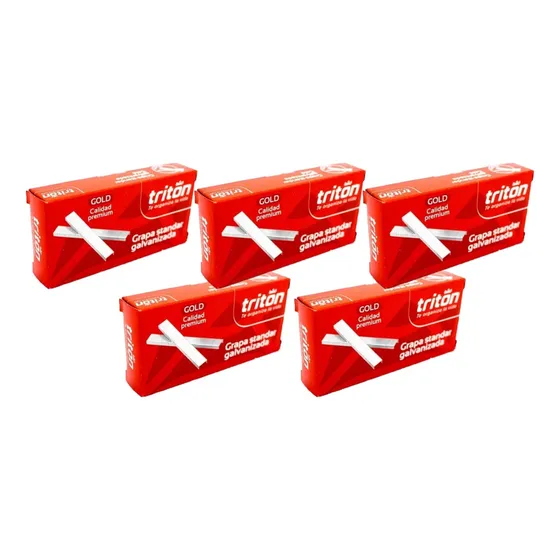 Gancho Cosedora Galvanizado 26/6 X 5000 Triton X5 Cajas