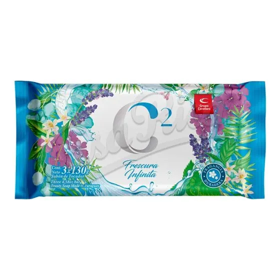 Jabón De Tocador Frescura C2 Cavallaro Tripack 390 Grs