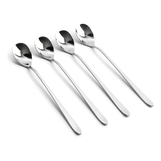 Cuchara Larga Acero Inoxidable Juego 4