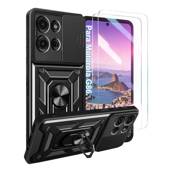 Capa Capinha Anti-impacto Para Motorola Moto G86 + 2película