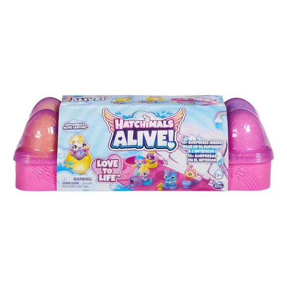 Hatchimals Alive, Cartón De 10 Con Minifiguras Y Accesorios