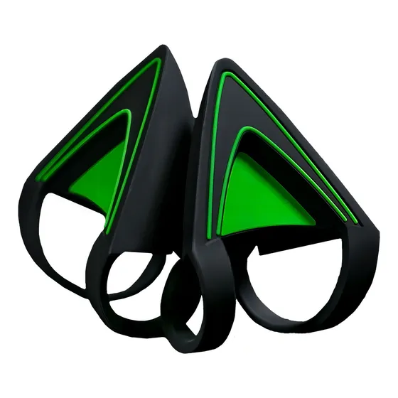Kitty Ears Ears para fones de ouvido Razer Kraken Green