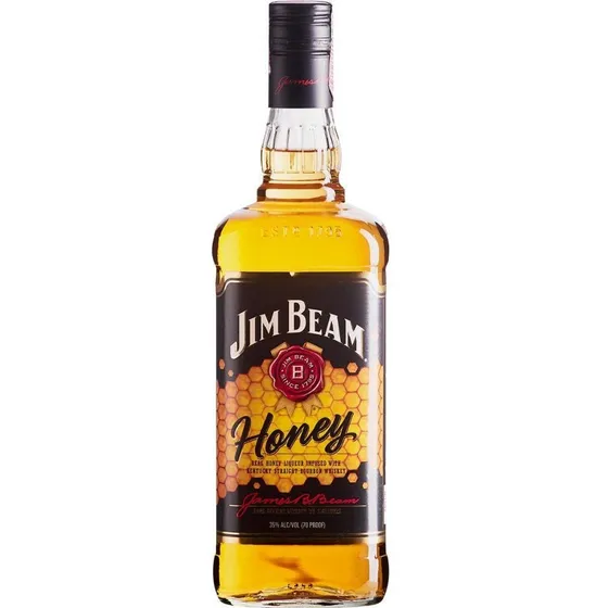 Licor Fino Bourbon Whisky e Mel Jim Beam Garrafa 1l