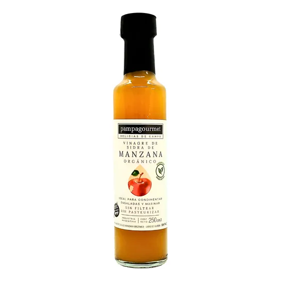 Vinagre Orgánico De Manzana Pampa Gourmet 6 X 250cc