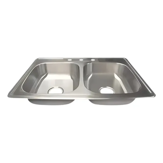 Fregadero De Acero Inoxidable Doble Tina Griven Gs
