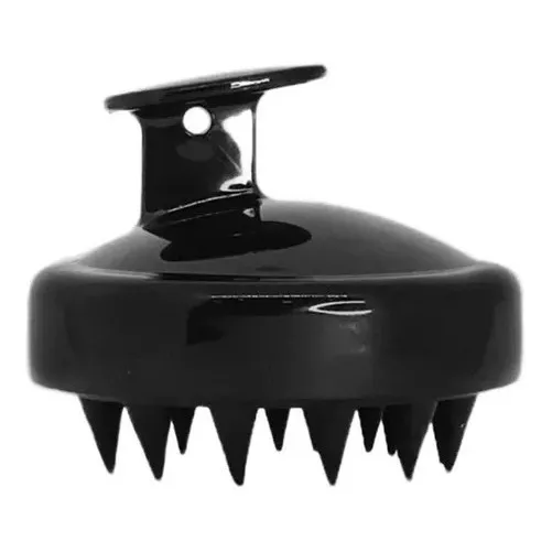 Escova Massageadora Capilar Anti Queda/caspa Preta