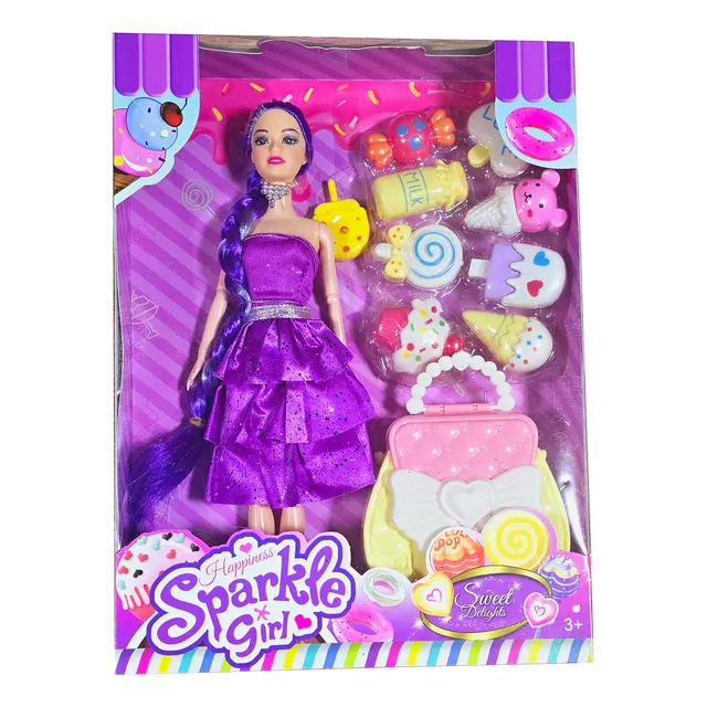 Muñeca  Princesa Bolso Dulces Helado Accesorios Juguete Niña