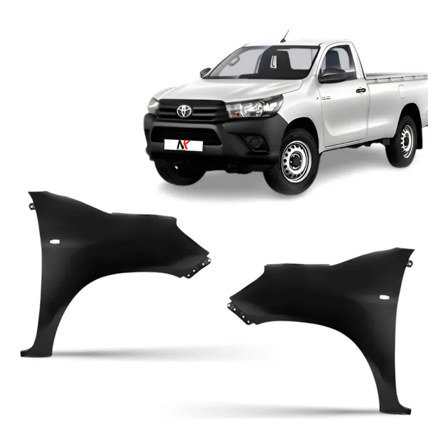 Par Paralama Dianteiro Hilux 2024 Á 2016 Picape Simples Furo