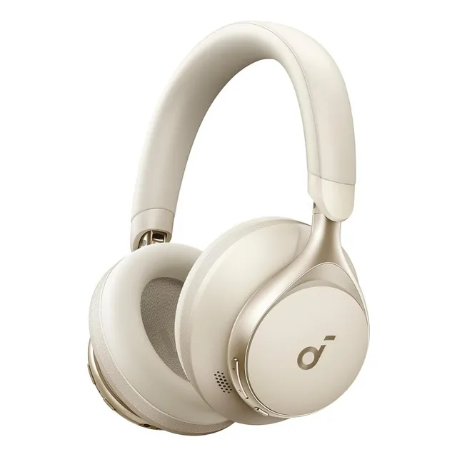Audífonos Inalámbricos Over-Ear Soundcore Space One Bluetooth 5.3 con Cancelación Activa, Audio Hi-Res LDAC, 40h Batería, Diseño Ergonómico – Blanco